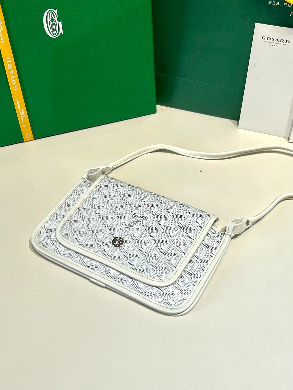 Goyard Plumet Envelope Bag Coated Canvas Leather 8015