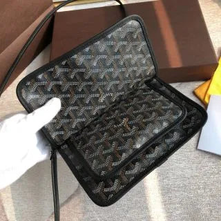 Goyard Plumet Envelope Bag Coated Canvas Leather 8015