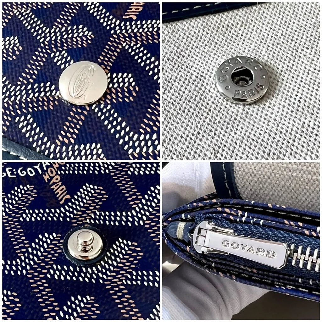 Goyard Plumet Envelope Bag Coated Canvas Leather 8015