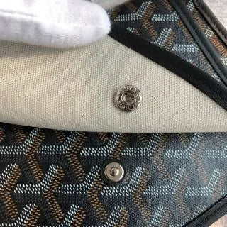 Goyard Plumet Envelope Bag Coated Canvas Leather 8015