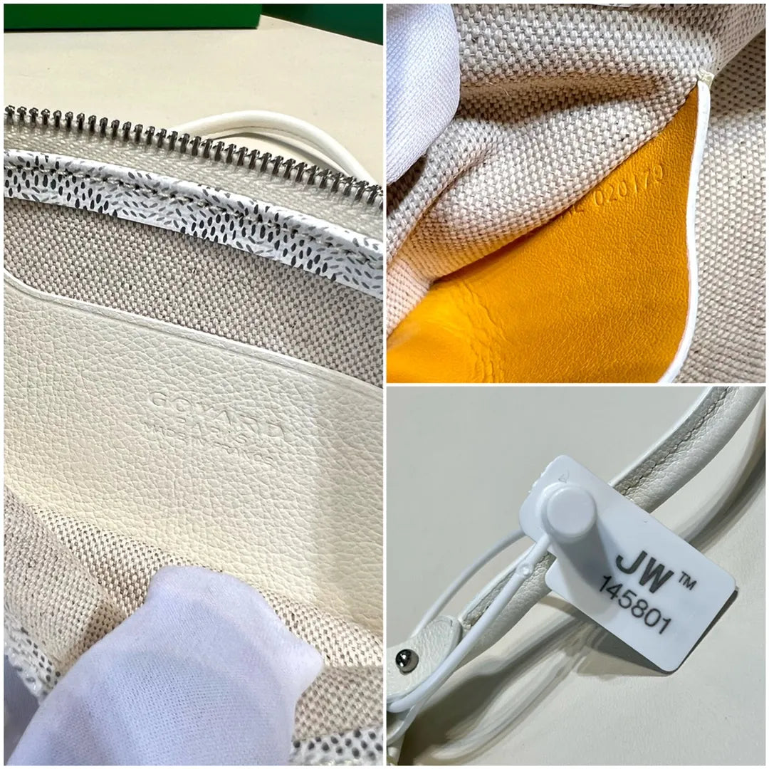 Goyard Plumet Envelope Bag Coated Canvas Leather 8015