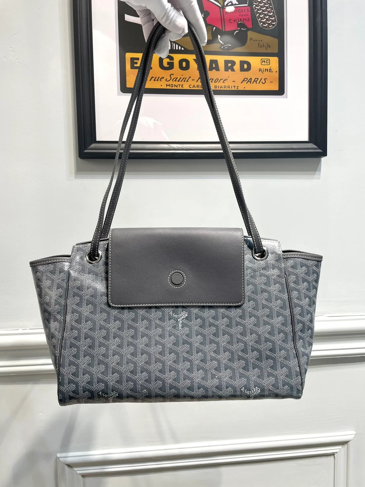 Goyard Rouette Bag Coated Canvas Leather 8052