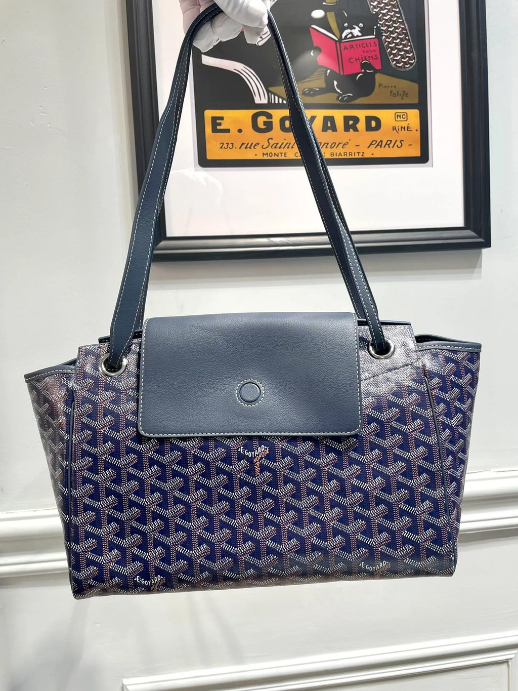 Goyard Rouette Bag Coated Canvas Leather 8052