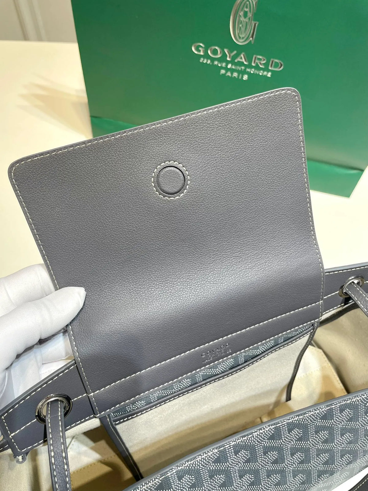 Goyard Rouette Bag Coated Canvas Leather 8052