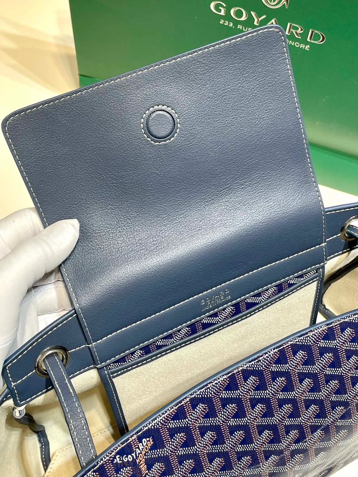 Goyard Rouette Bag Coated Canvas Leather 8052