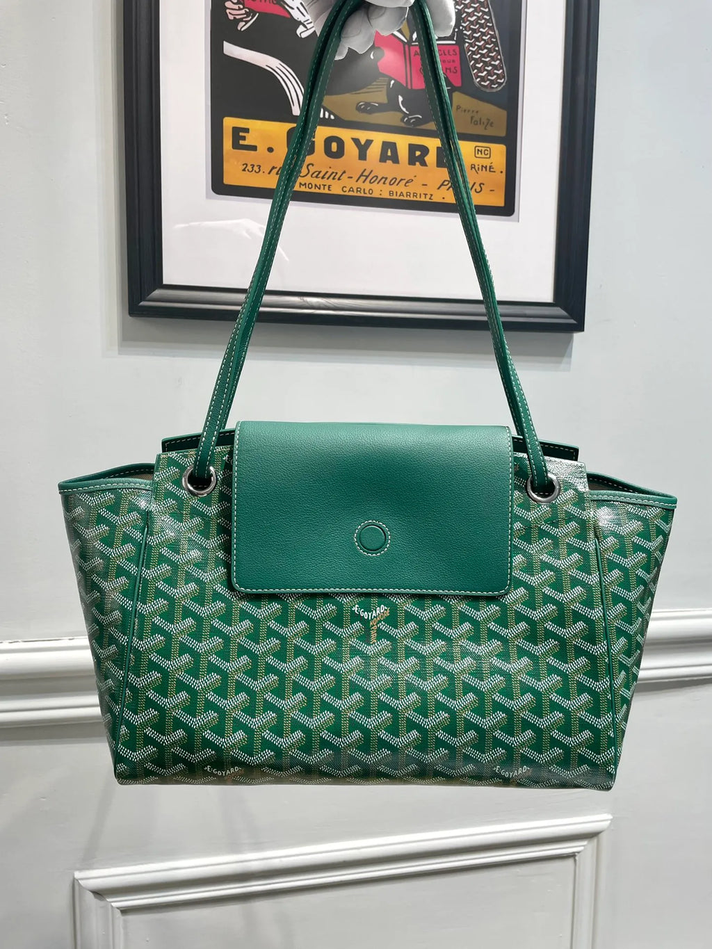 Goyard Rouette Shoulder Bag Coated Canvas Leather 8052