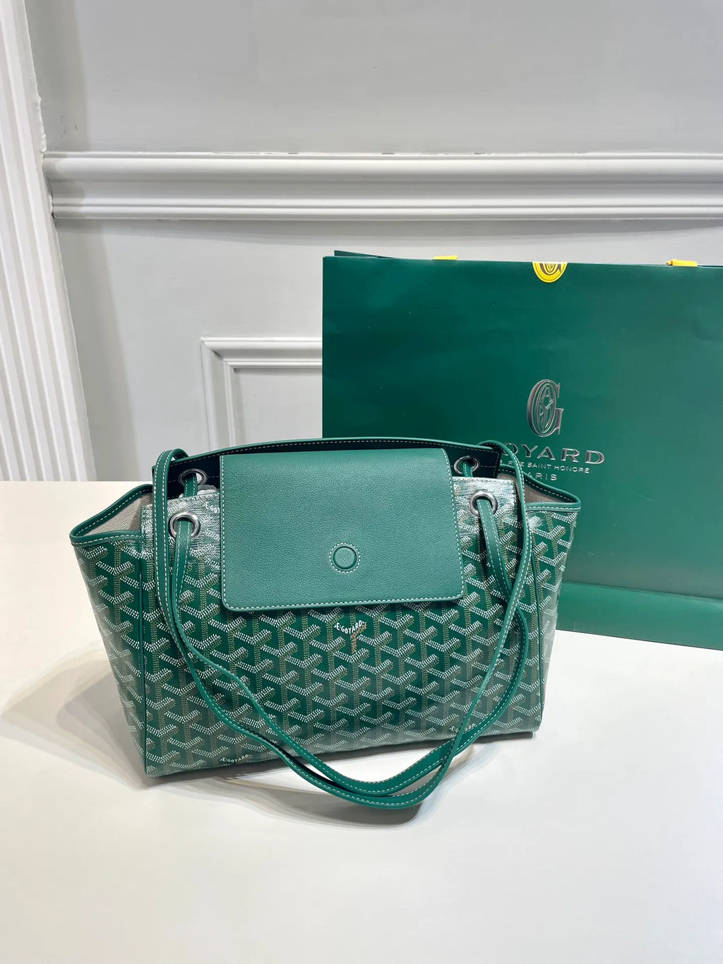 Goyard Rouette Shoulder Bag Coated Canvas Leather 8052