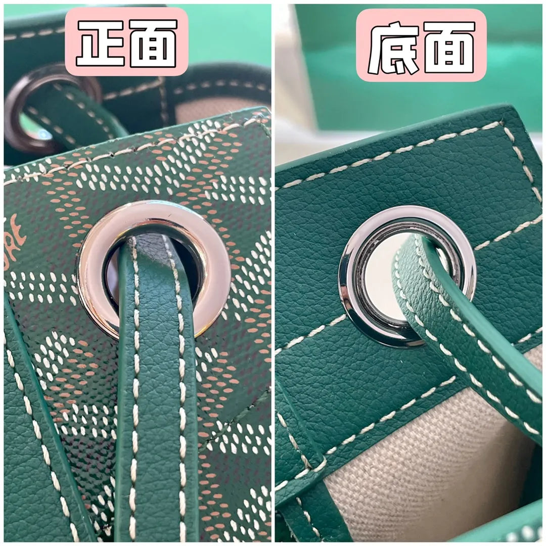 Goyard Rouette Shoulder Bag Coated Canvas Leather 8052