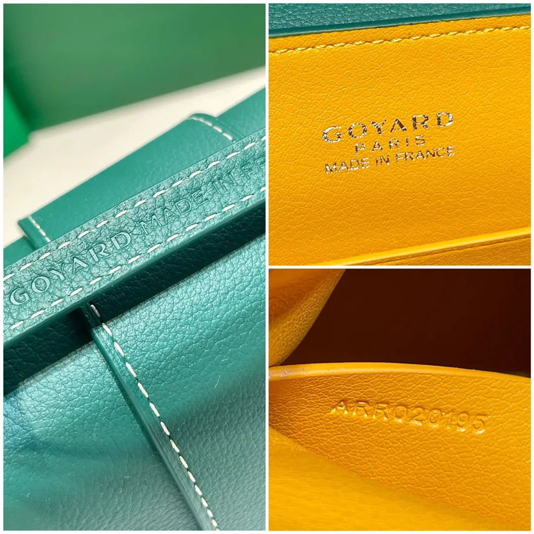 Goyard Saigon Mini Handbag Coated Canvas Leather 8005