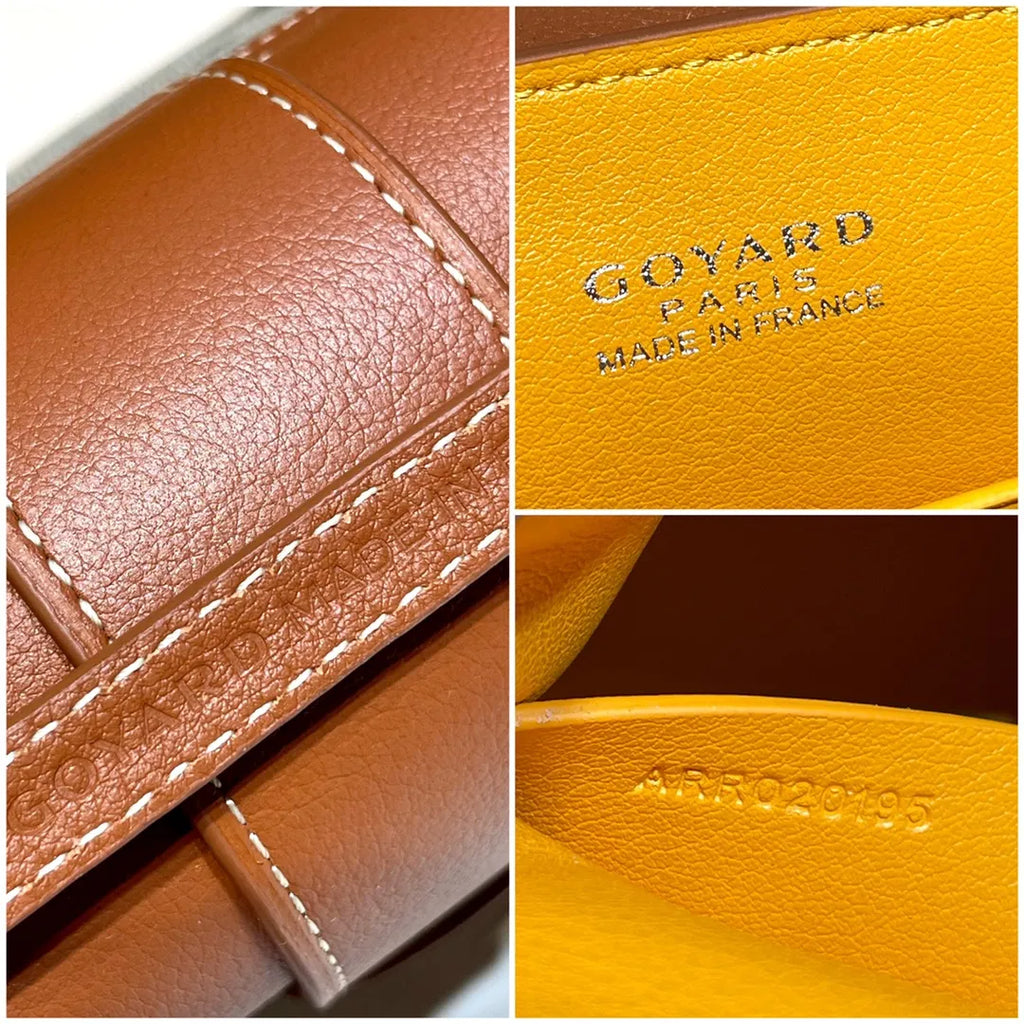 Goyard Saigon Mini Handbag Coated Canvas Leather 8005