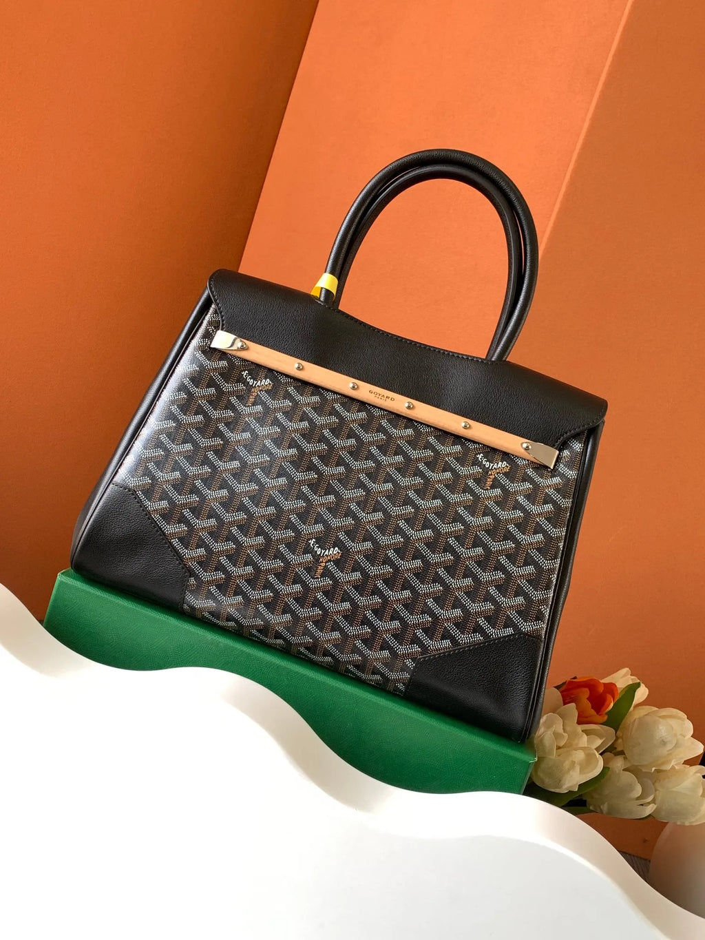Goyard Saigon Tote Bag Coated Canvas Leather