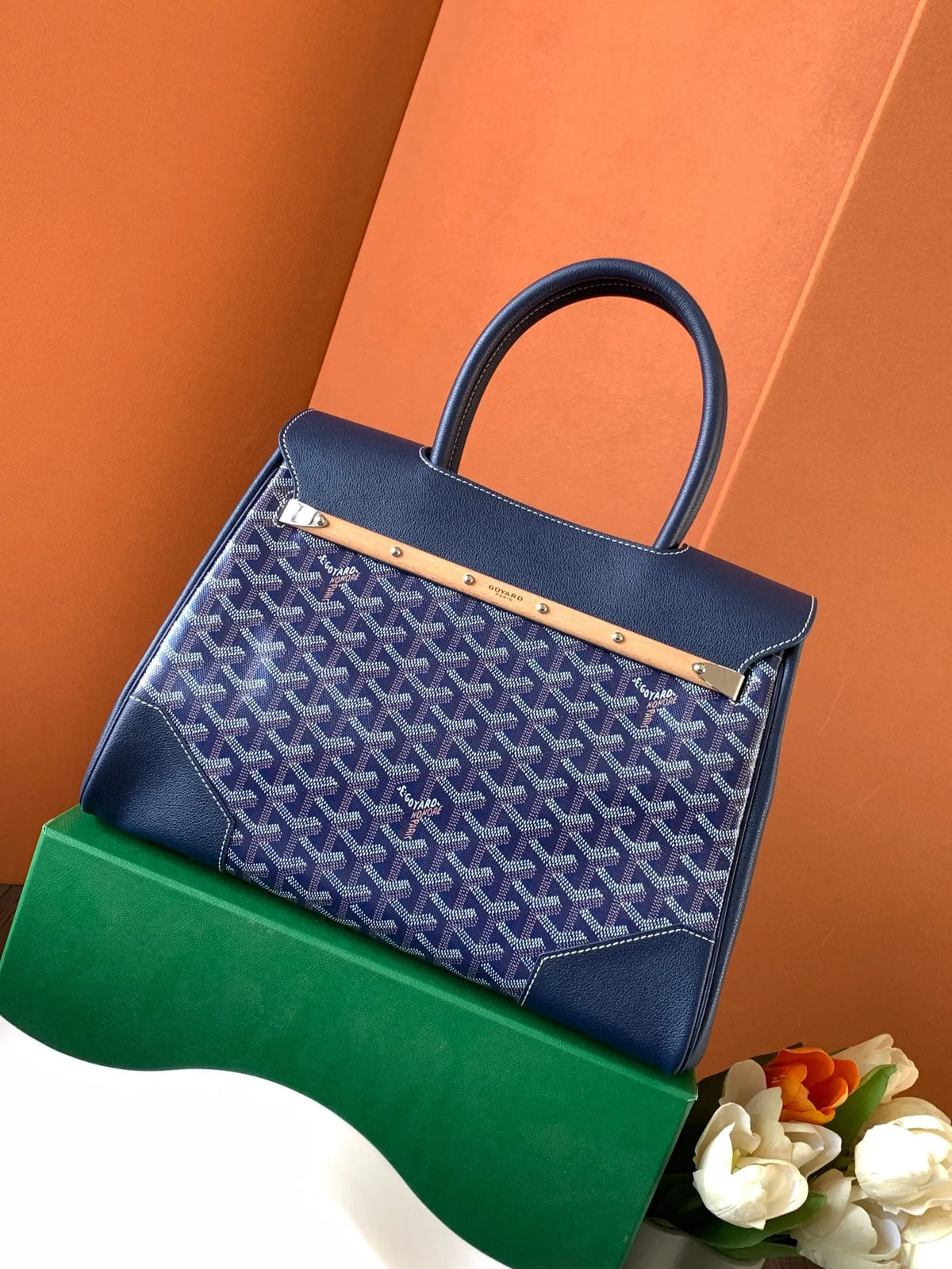 Goyard Saigon Tote Bag Coated Canvas Leather 757877