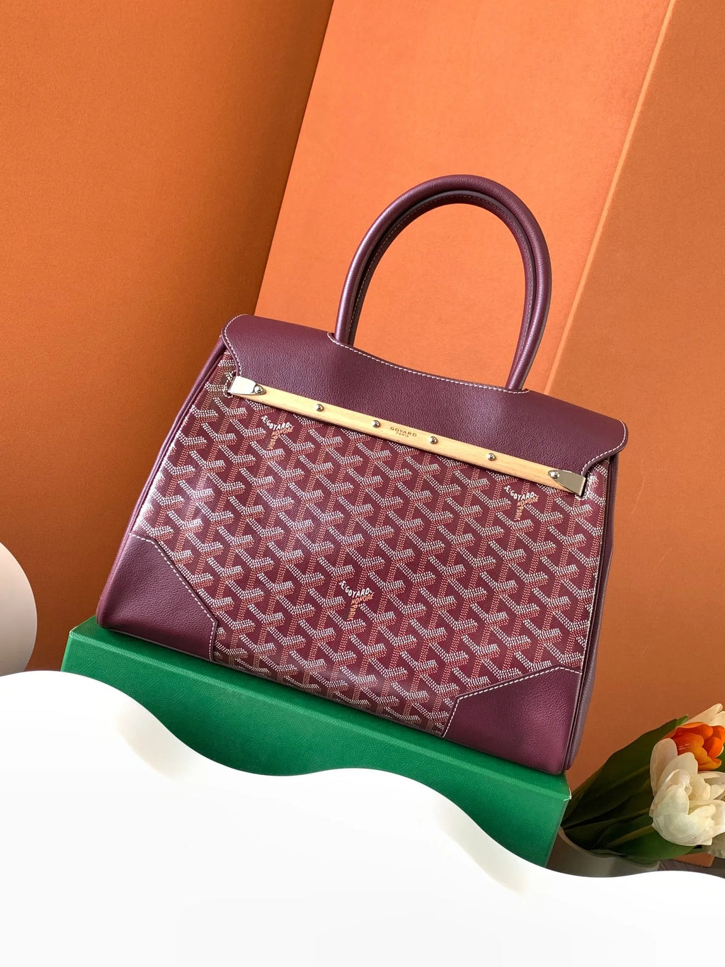 Goyard Saigon Tote Bag Coated Canvas Leather 757882