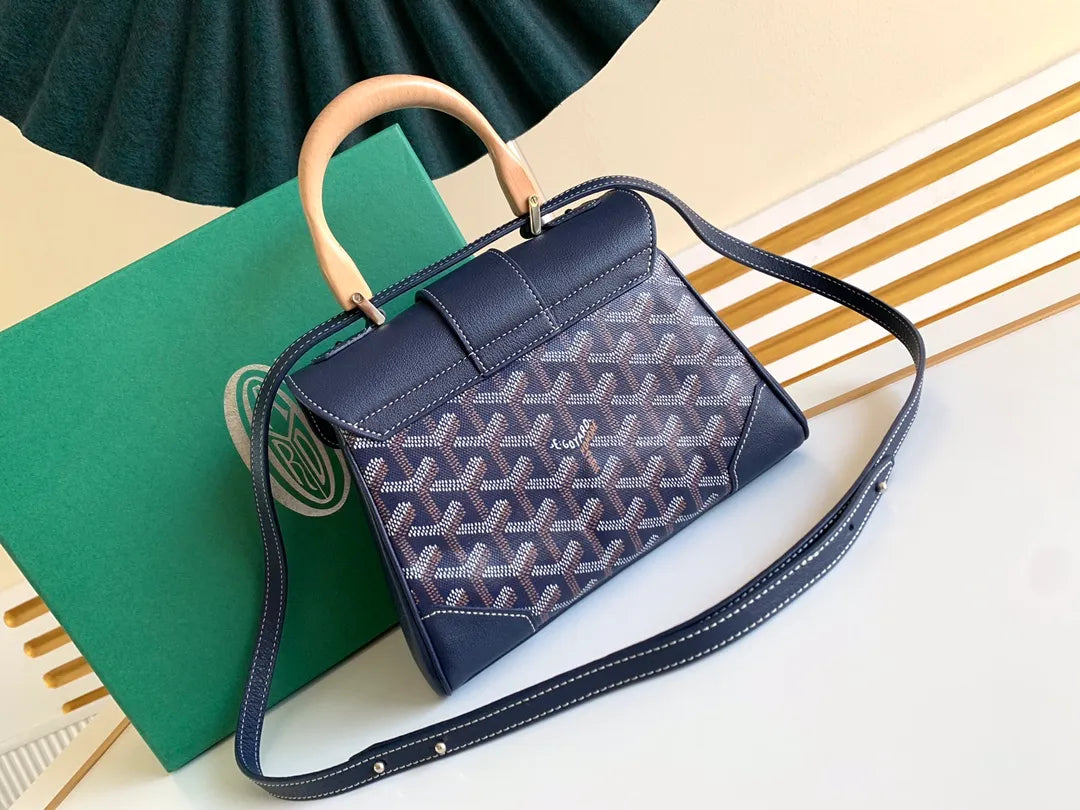 Goyard Saigon Tote Bag Coated Canvas Leather 8005680