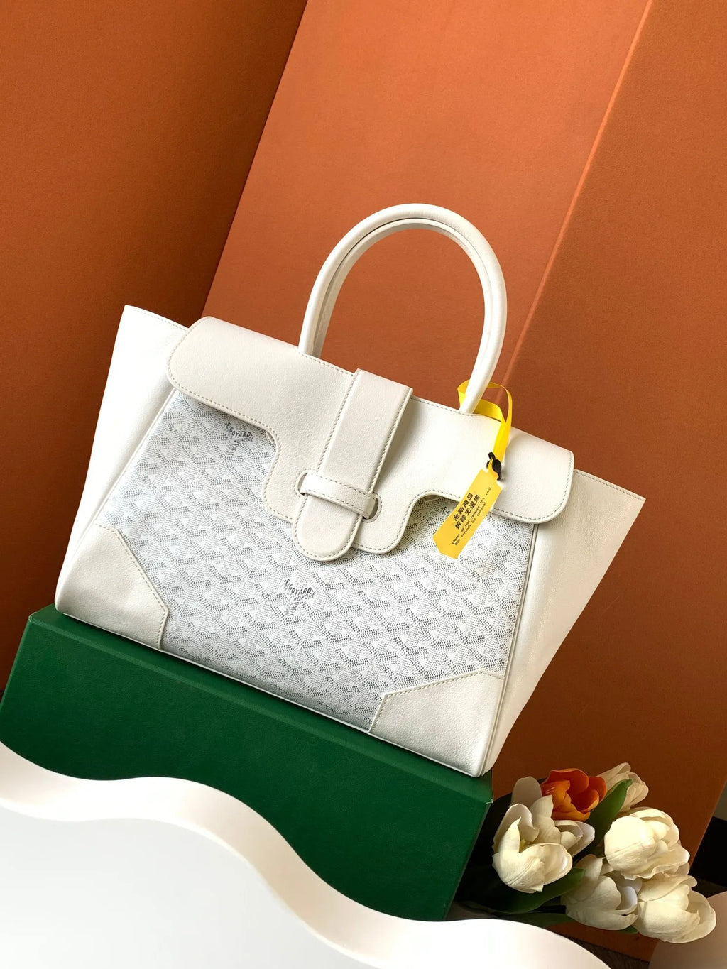 Goyard Saigon Tote Bag Coated Canvas Leather