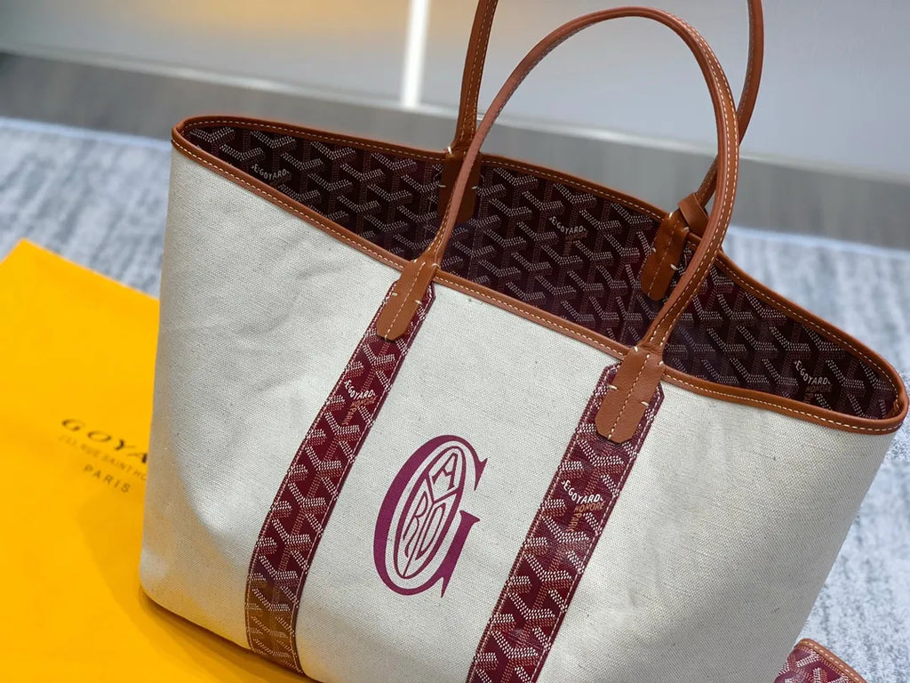 Goyard Saint Louis Pertuis Tote Bag Coated Canvas Leather 8037