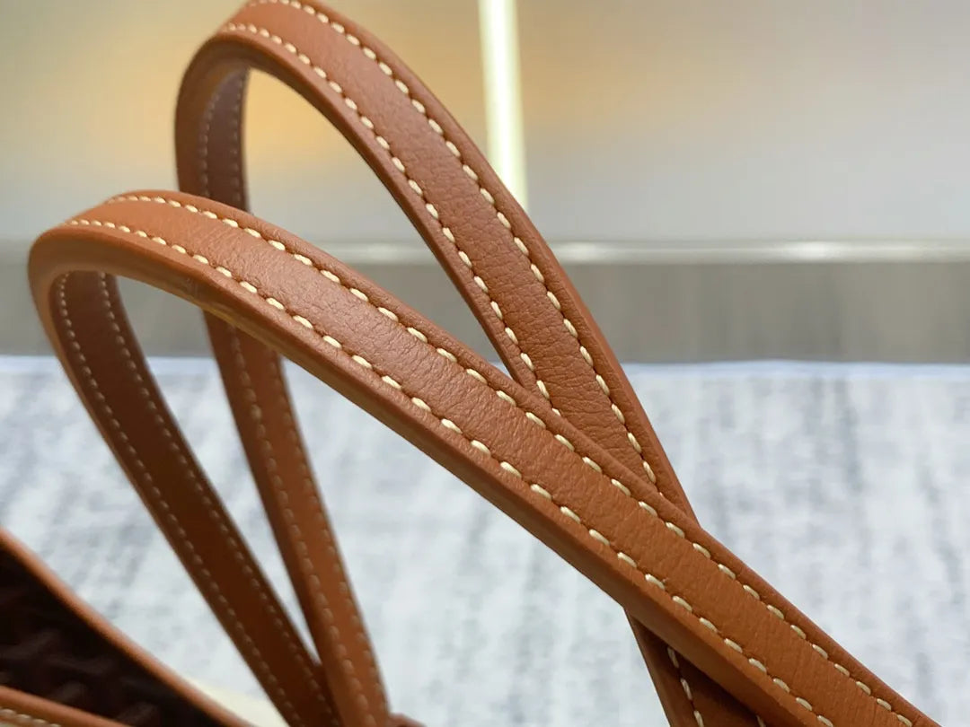 Goyard Saint Louis Pertuis Tote Bag Coated Canvas Leather 8037