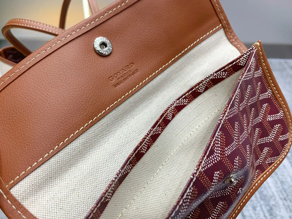 Goyard Saint Louis Pertuis Tote Bag Coated Canvas Leather 8037