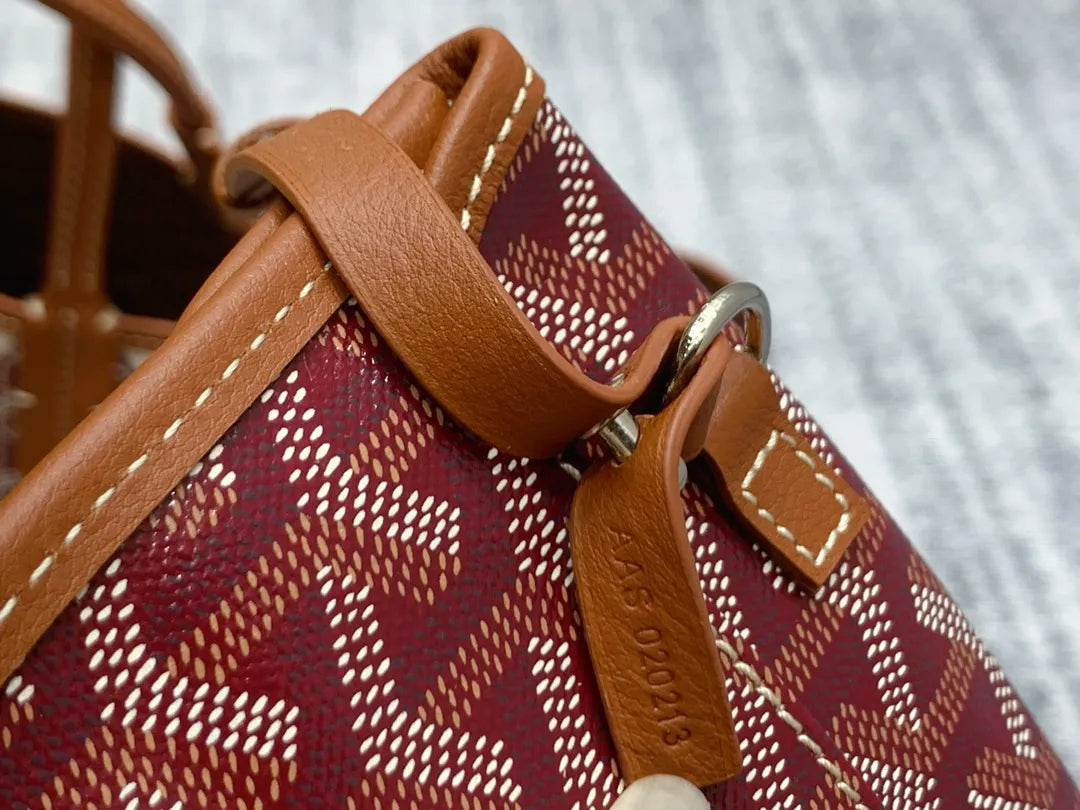 Goyard Saint Louis Pertuis Tote Bag Coated Canvas Leather 8037