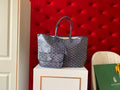 Goyard Saint Louis Tote Bag Coated Canvas Leather 8001