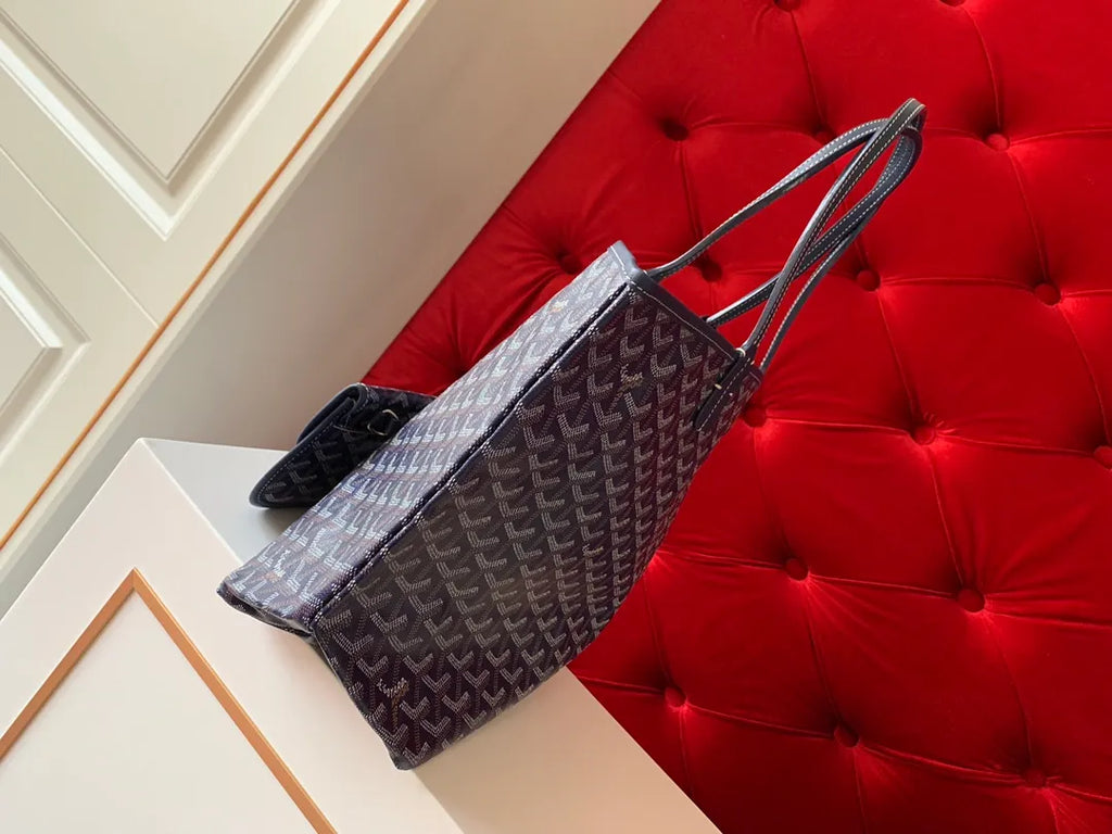 Goyard Saint Louis Tote Bag Coated Canvas Leather 8001