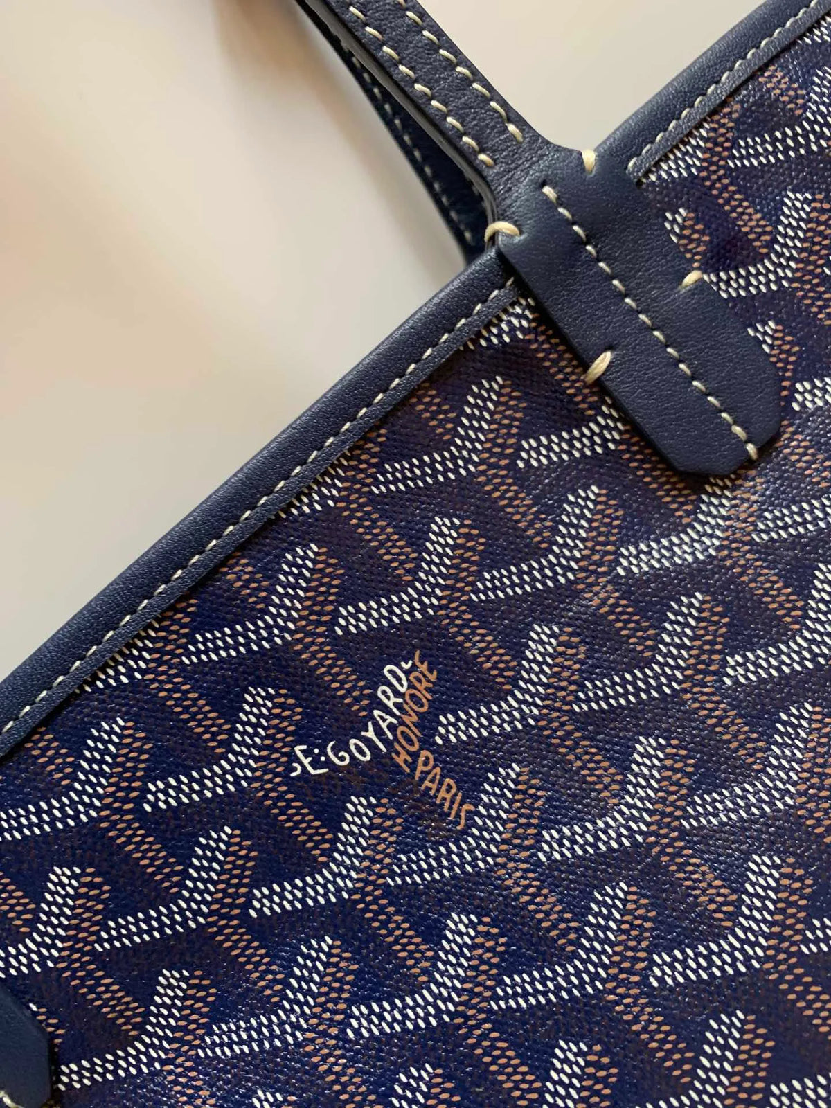Goyard Saint Louis Tote Bag Coated Canvas Leather 8001