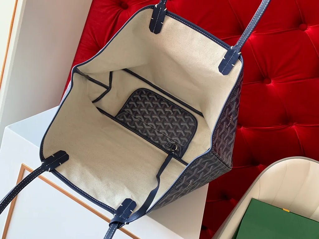 Goyard Saint Louis Tote Bag Coated Canvas Leather 8001