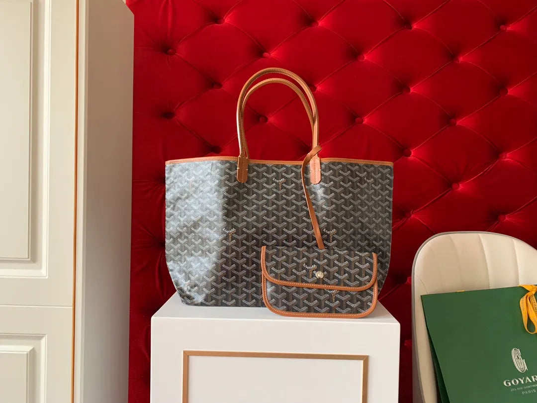 Goyard Tote Bag Coated Canvas Leather 8001/8002