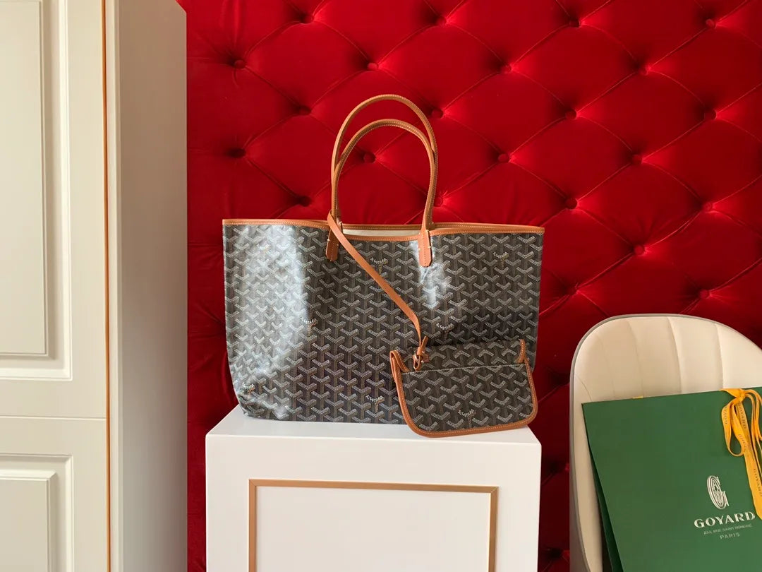 Goyard Tote Bag Coated Canvas Leather 8001/8002