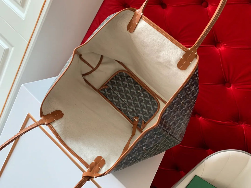 Goyard Tote Bag Coated Canvas Leather 8001/8002
