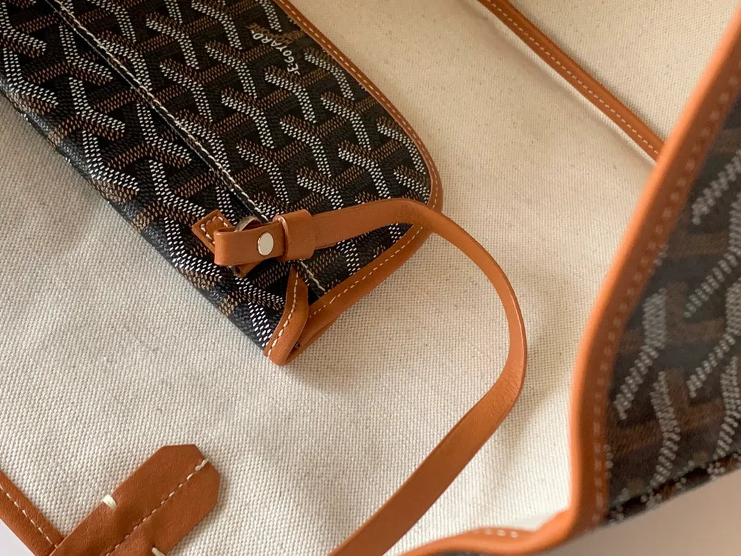 Goyard Tote Bag Coated Canvas Leather 8001/8002