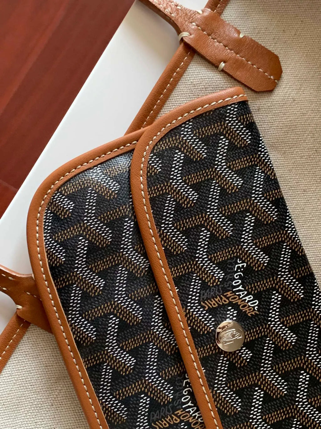 Goyard Tote Bag Coated Canvas Leather 8001/8002