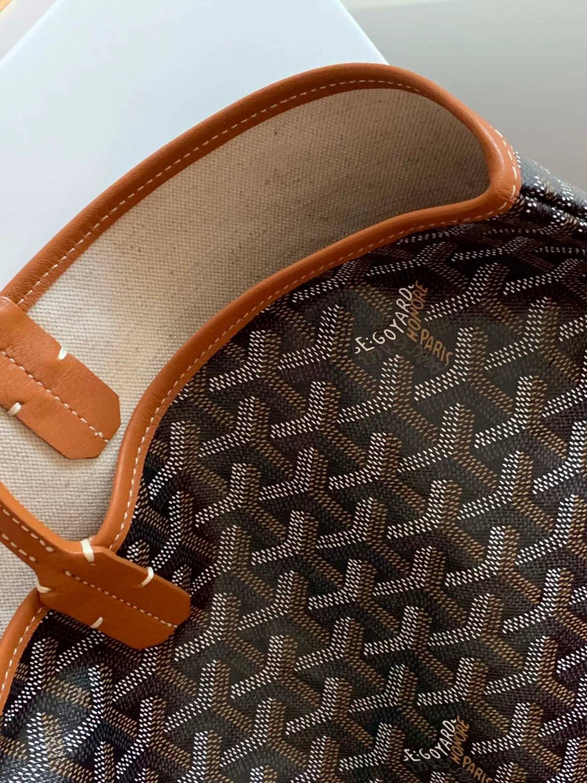 Goyard Tote Bag Coated Canvas Leather 8001/8002