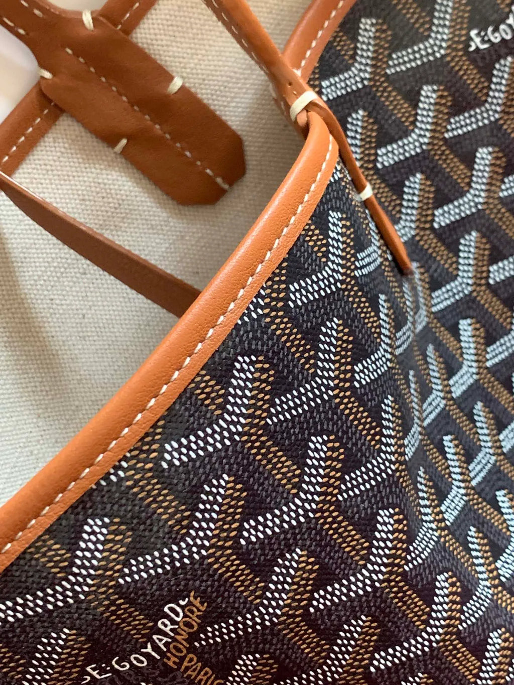 Goyard Tote Bag Coated Canvas Leather 8001/8002