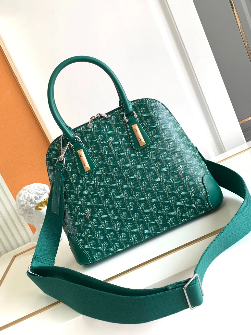 Goyard Vendome Bag Coated Canvas Leather 8820
