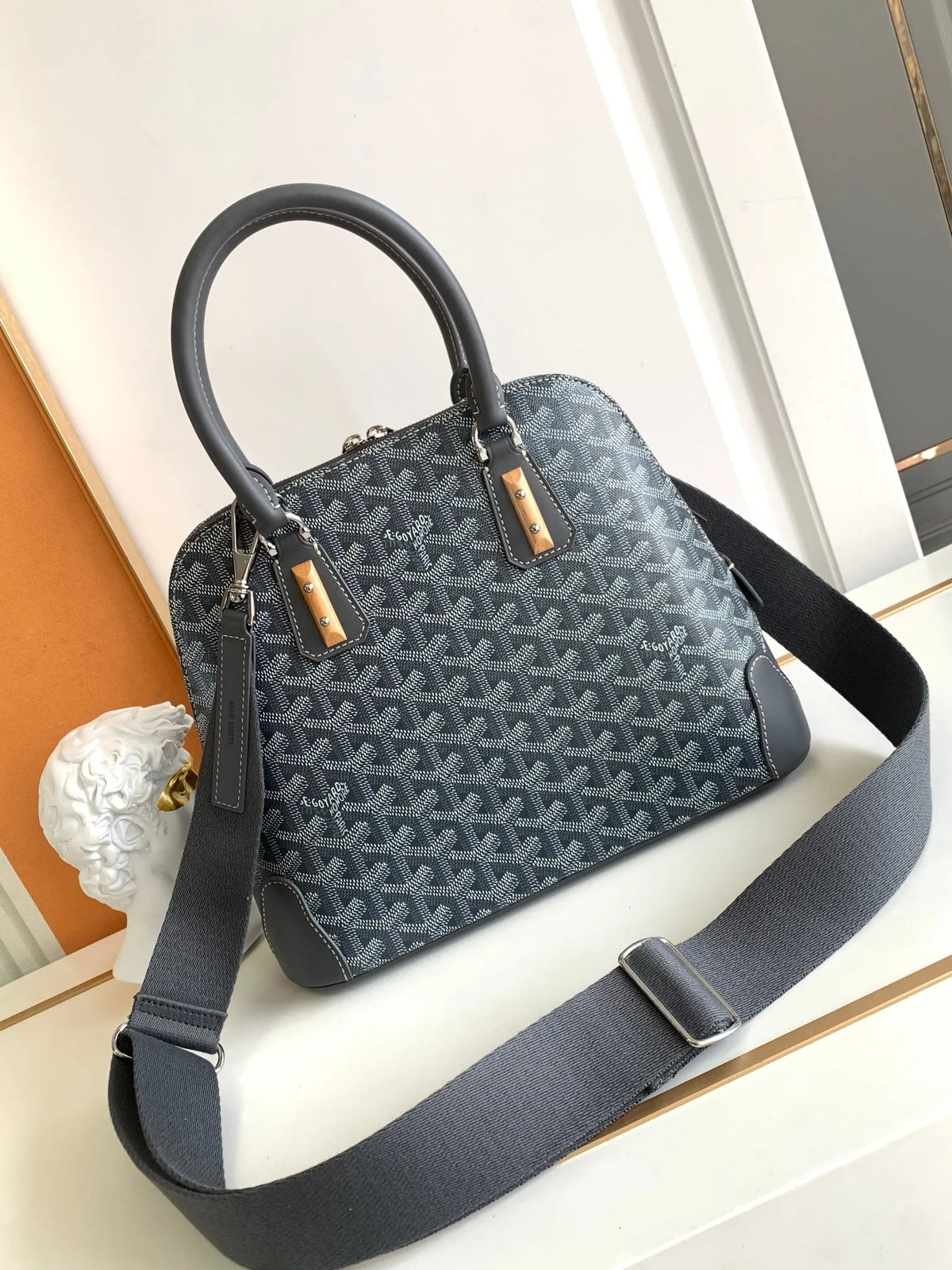 Goyard Vendome Bag Coated Canvas Leather 8820