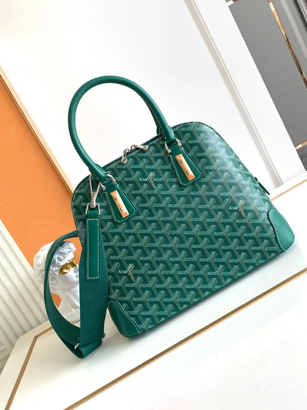 Goyard Vendome Bag Coated Canvas Leather 8820
