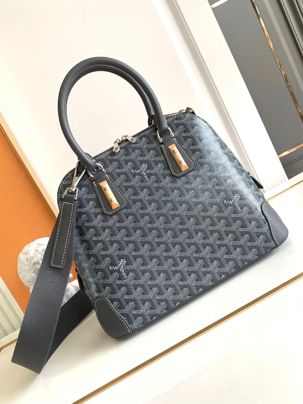 Goyard Vendome Bag Coated Canvas Leather 8820