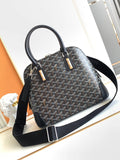 Goyard Vendome Shell Bag Coated Canvas Leather 8820