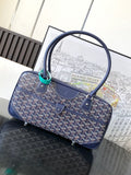 Goyard Vintage Baguette Bag Coated Canvas Leather 8035