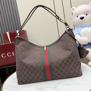 GG Coated Canvas 15.6 in Shoulder Bag A008NS