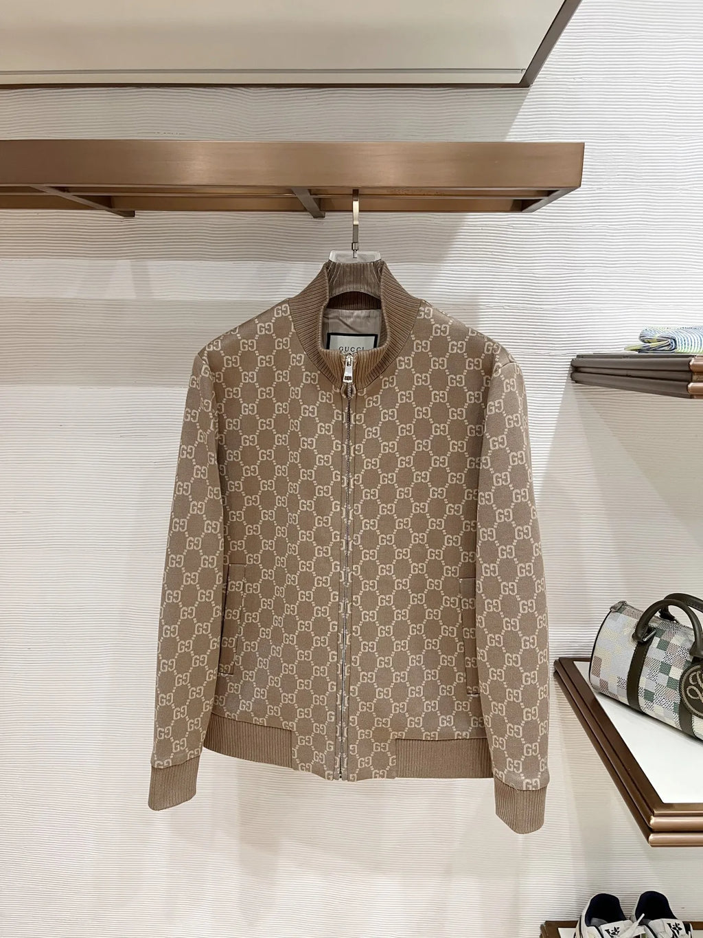 Gucci Men's Jacquard Baseball Jacket