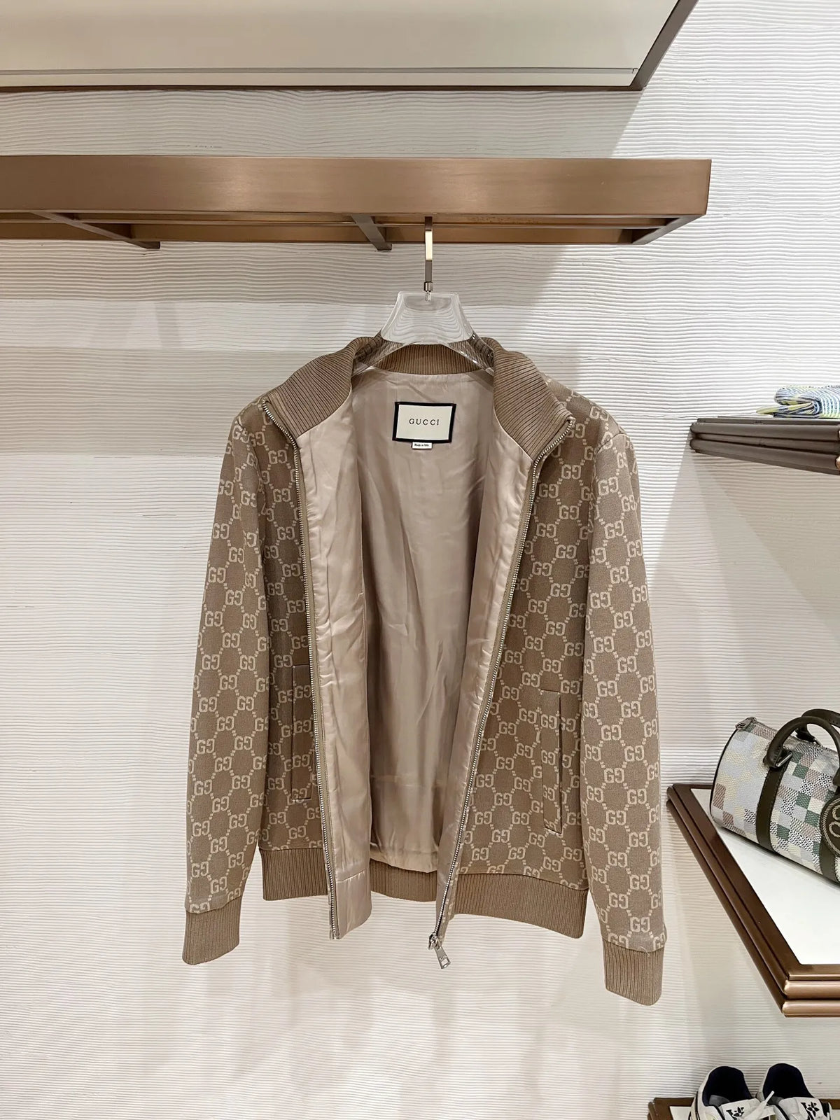 Gucci Men's Jacquard Baseball Jacket