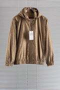 Gucci Men's Jacquard Hooded Waterproof Jacket