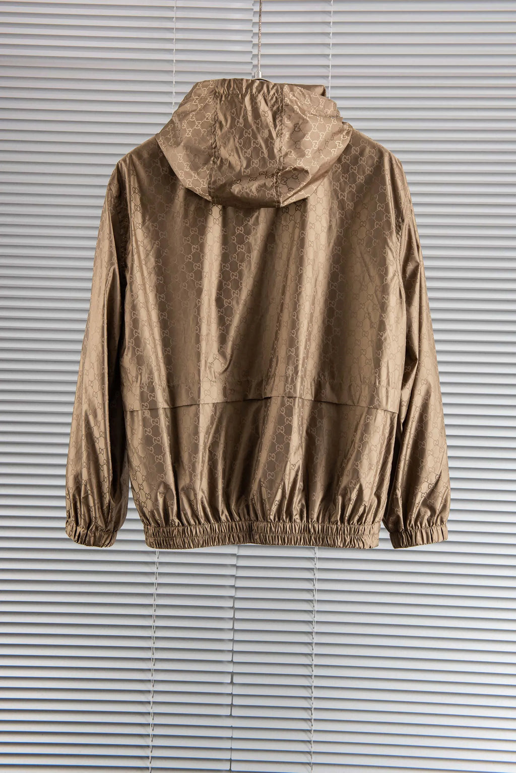 Gucci Men's Jacquard Hooded Waterproof Jacket