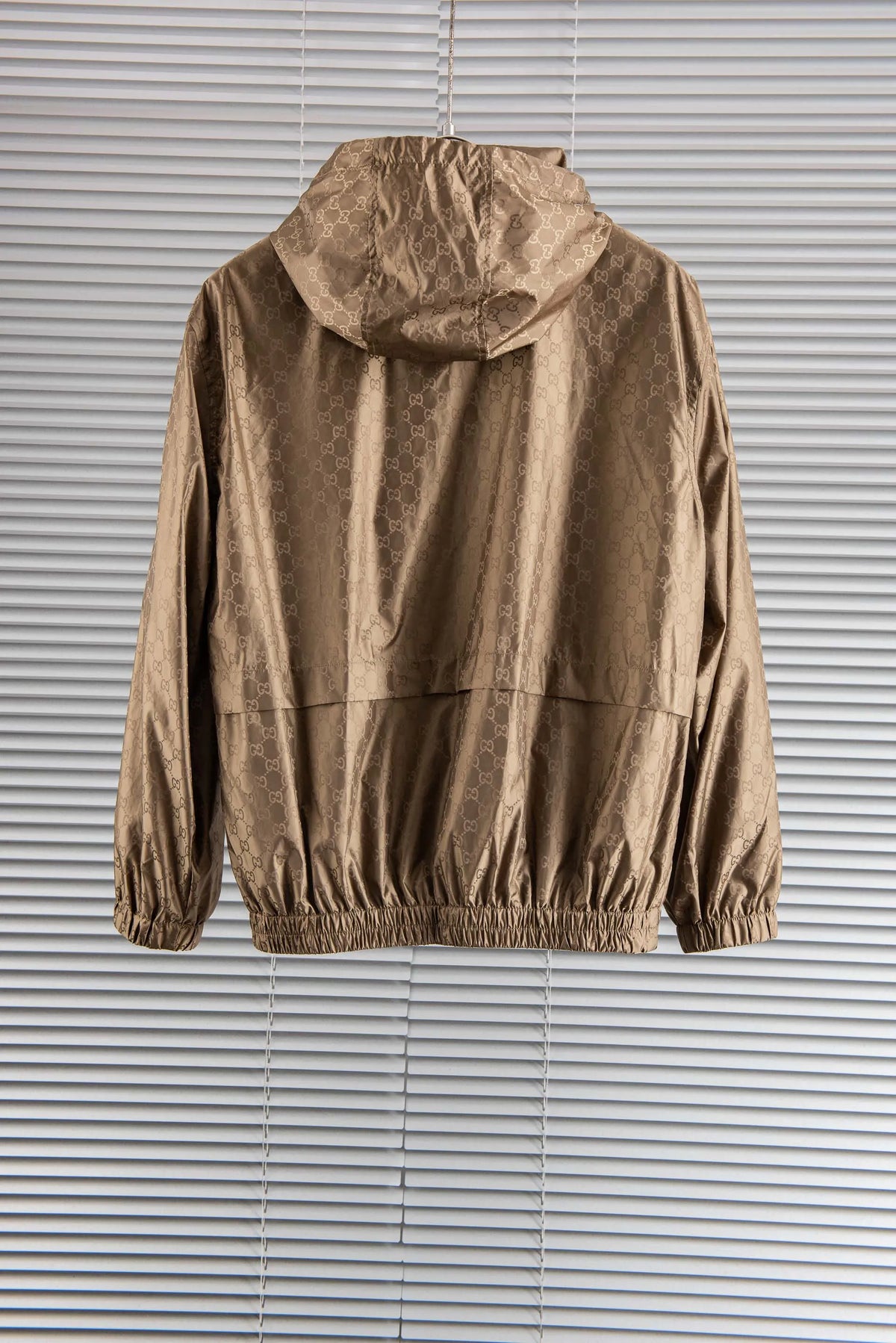 Gucci Men's Jacquard Hooded Waterproof Jacket
