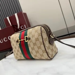 Primavera GG Canvas 8.7 in Camera Bag A008PZ