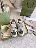 Gucci Screener Sneakers Leather Fabric 323365