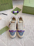 Gucci Screener Sneakers Leather Fabric 323401