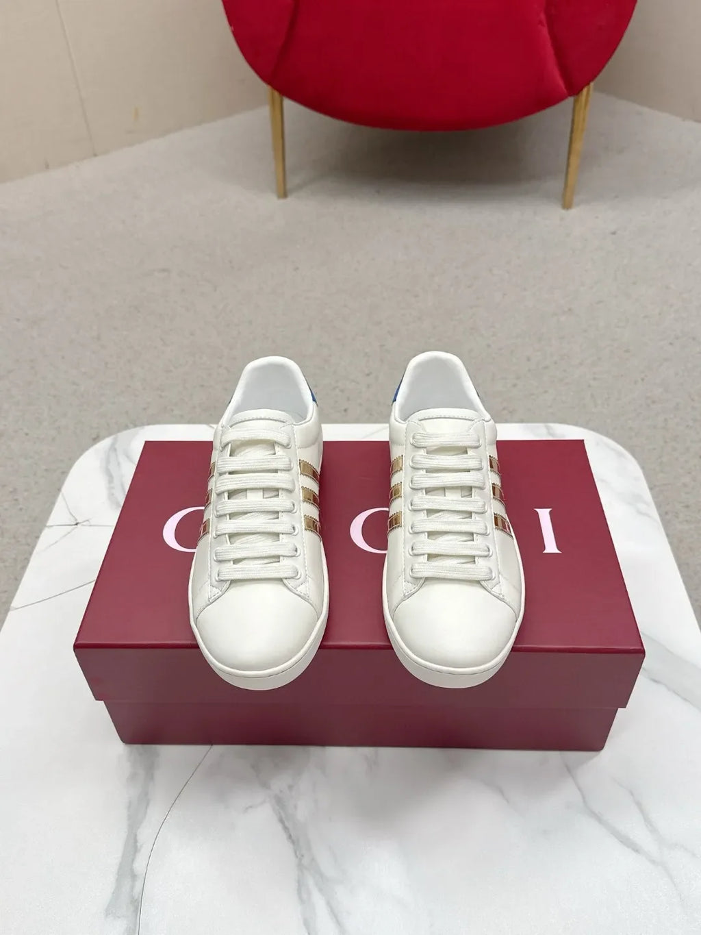 Gucci Unisex Adidas Collaboration Low Top Sneakers